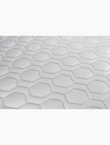 Ensemble Matelas Mousse polyuréthane à mémoire de forme et Sommier tapissier en kit Noir - VITAL SP