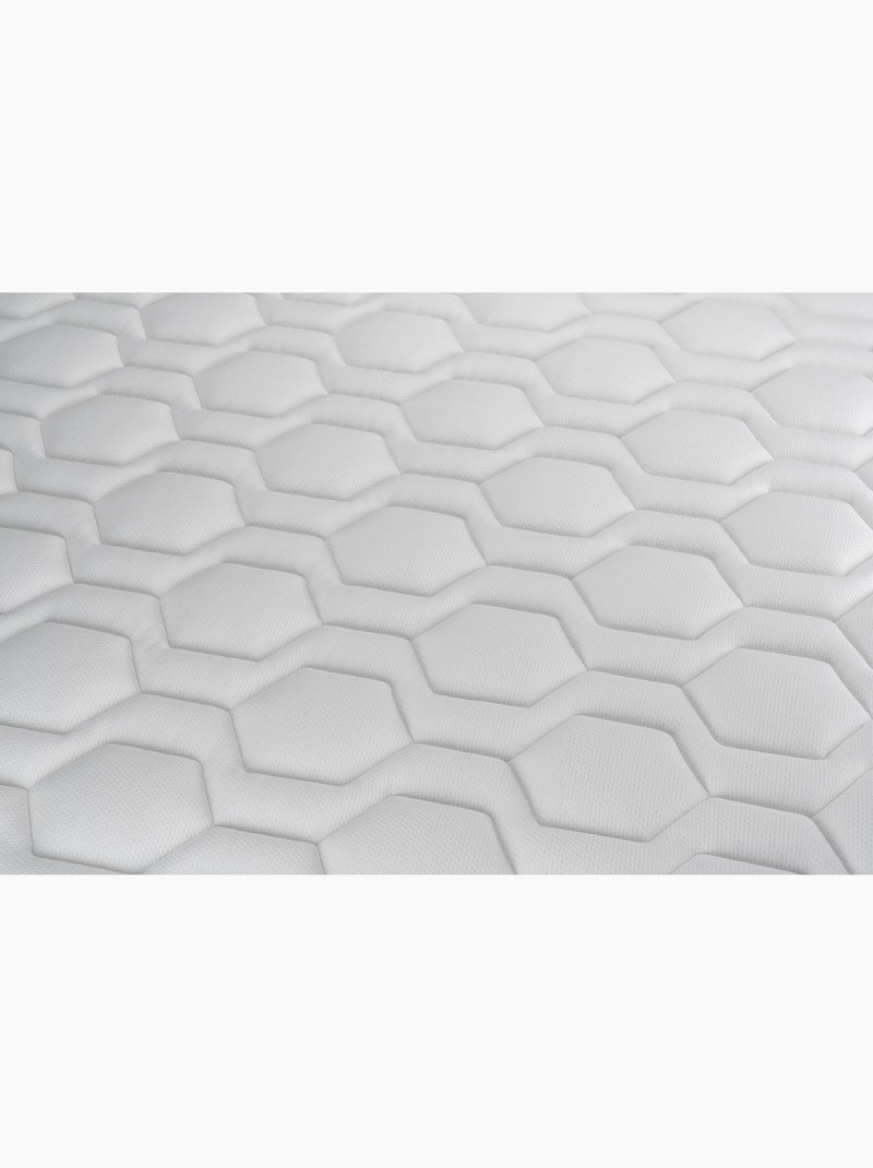 Ensemble Matelas Mousse polyuréthane à mémoire de forme et Sommier tapissier en kit Noir - VITAL SP Noir - Kiabi