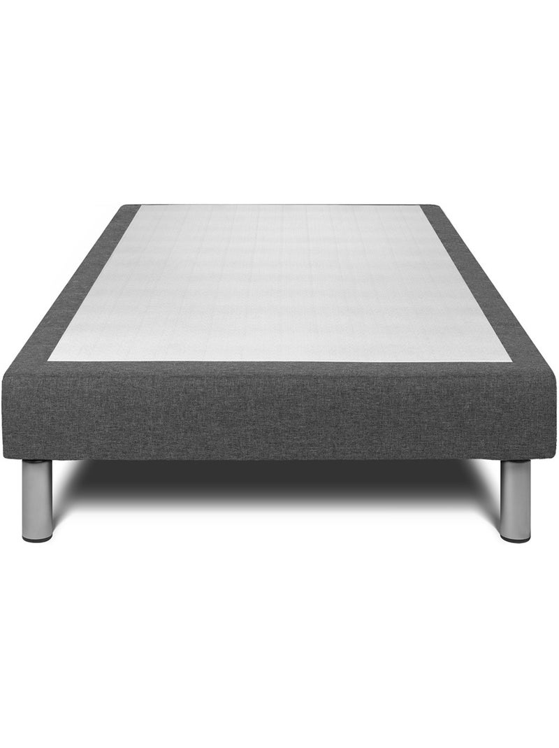 Ensemble Matelas Mousse polyuréthane à mémoire de forme et Sommier Tapissier multi-lattes Gris - VI Gris - Kiabi