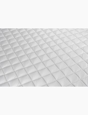 Ensemble Matelas Mousse polyuréthane à mémoire de forme et Sommier Tapissier multi-lattes Blanc - V