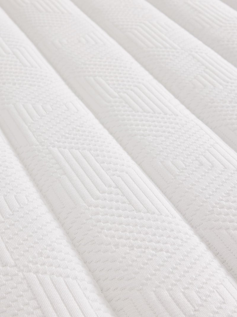 Ensemble matelas mousse primo, sommier Vigoroso et pieds FAIR 2 Blanc - Kiabi