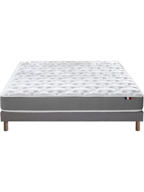 Ensemble matelas mousse réversible STRATUS et sommier - confort français - Sommier - Gris chiné - Kiabi Ensemble matelas mousse réversible STRATUS et sommier - confort français - Sommier - Gris chiné - Kiabi