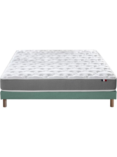 Ensemble matelas mousse réversible STRATUS et sommier - confort français - Sommier - Vert celadon - Kiabi Ensemble matelas mousse réversible STRATUS et sommier - confort français - Sommier - Vert celadon - Kiabi
