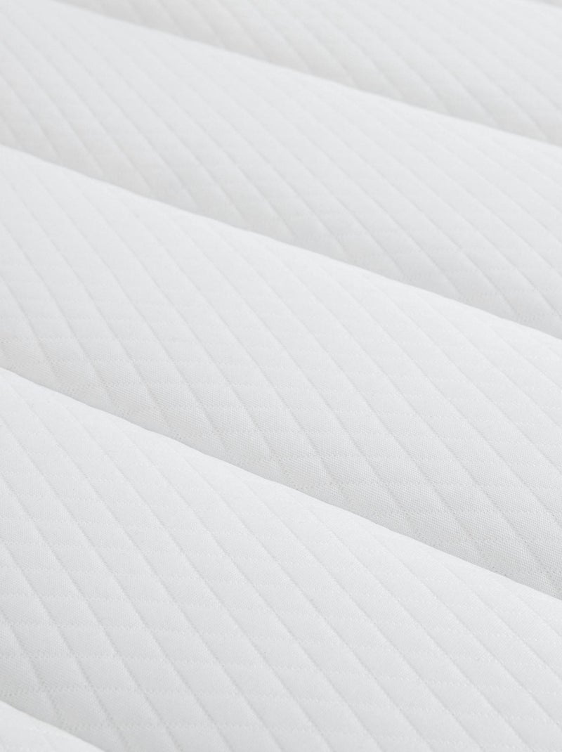 Ensemble matelas mousse, sommier Lune et pieds Aurore 300 Blanc - Kiabi