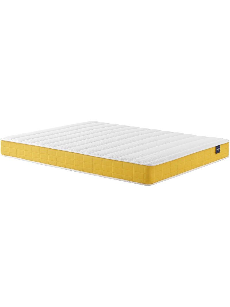 Ensemble matelas mousse, sommier Lune et pieds Aurore 400 Blanc - Kiabi