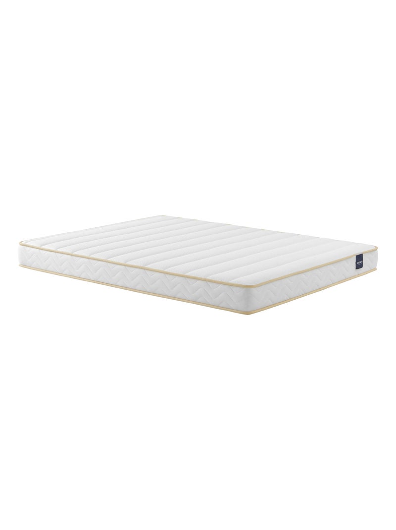 Ensemble matelas mousse, sommier, pieds, couette et oreiller Aurore 300 Blanc - Kiabi