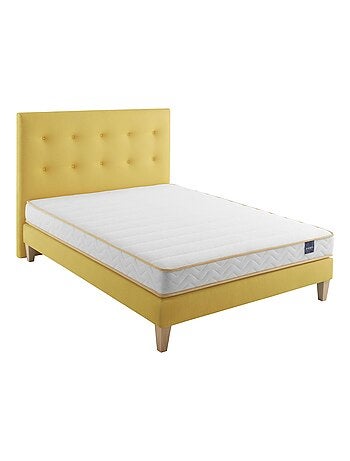 Ensemble matelas mousse, sommier, pieds et tête de lit Aurore 300