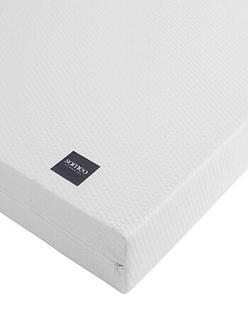Ensemble matelas mousse, sommier, pieds, tête de lit, couette et oreiller Aurore 100