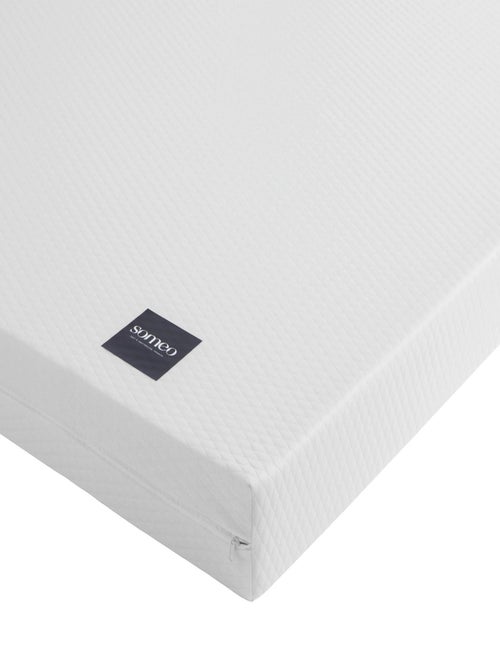 Ensemble matelas mousse, sommier, pieds, tête de lit, couette et oreiller Aurore 100 - Kiabi