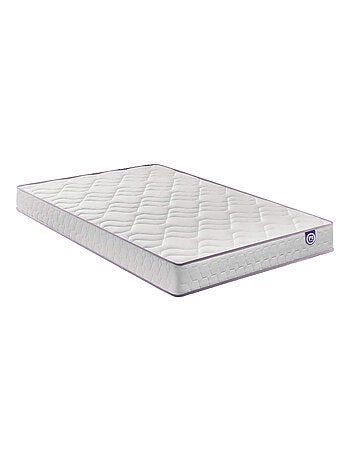 Ensemble matelas mousse WISE, sommier en kit déco et pieds