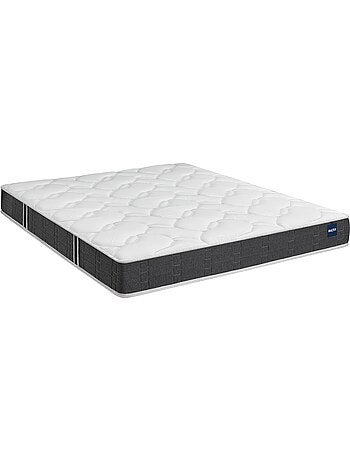 Ensemble matelas nano et mousse bodysoft ESSENTIAL, sommier Vigoroso gris fumé et pieds