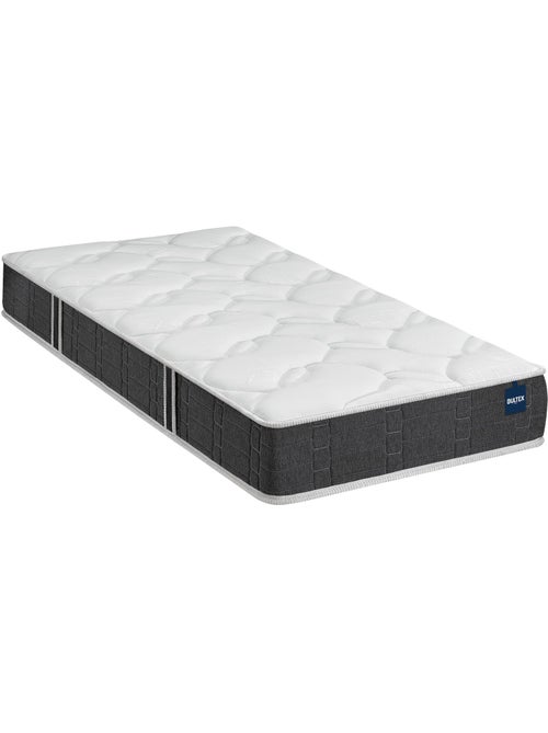 Ensemble matelas nano et mousse bodysoft ESSENTIAL, sommier Vigoroso gris fumé et pieds - Kiabi