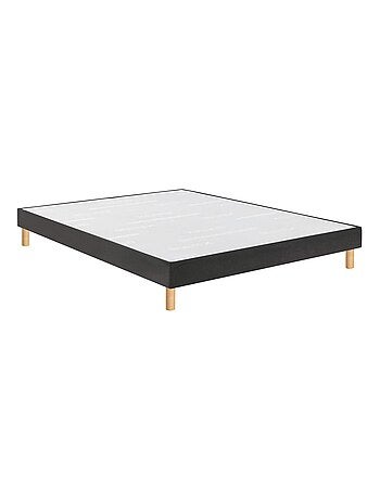 Ensemble matelas nano REGULAR, sommier VIGOROSO gris fumé et pieds