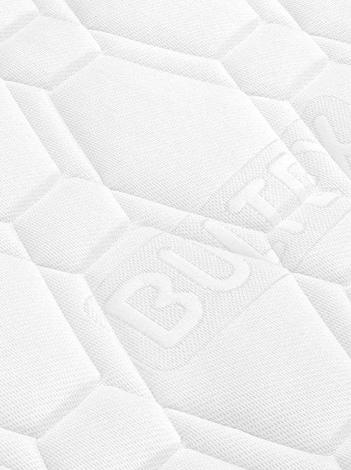 Ensemble matelas nano REGULAR, sommier VIGOROSO gris fumé et pieds - Kiabi