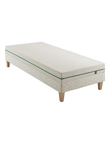 Ensemble matelas naturel latex naturel, sommier et pieds Aube 200