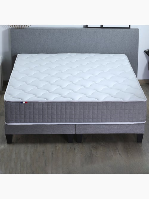 Ensemble Matelas Ressort 7 zones H.28cm + Sommier Fabriqué en France MAX - Kiabi Ensemble Matelas Ressort 7 zones H.28cm + Sommier Fabriqué en France MAX - Kiabi