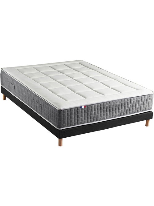 Ensemble Matelas Ressort 7 zones H.28cm + Sommier Fabriqué en France MAX - Kiabi Ensemble Matelas Ressort 7 zones H.28cm + Sommier Fabriqué en France MAX - Kiabi