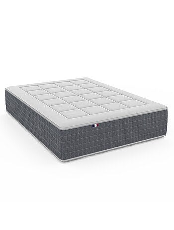 Ensemble Matelas Ressort 7 zones H.30cm + Sommier + couette + oreillers MAX - 140 x 190 cm
