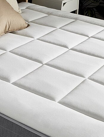 Ensemble Matelas Ressort 7 zones H.30cm + Sommier MAX - 160 x 200 cm, Gris chiné