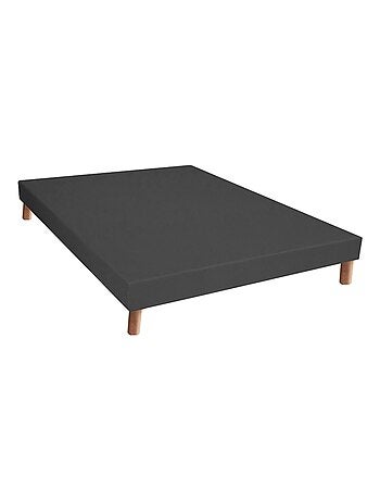 Ensemble Matelas Ressort 7 zones H.30cm + Sommier MAX - 160 x 200 cm, Gris chiné