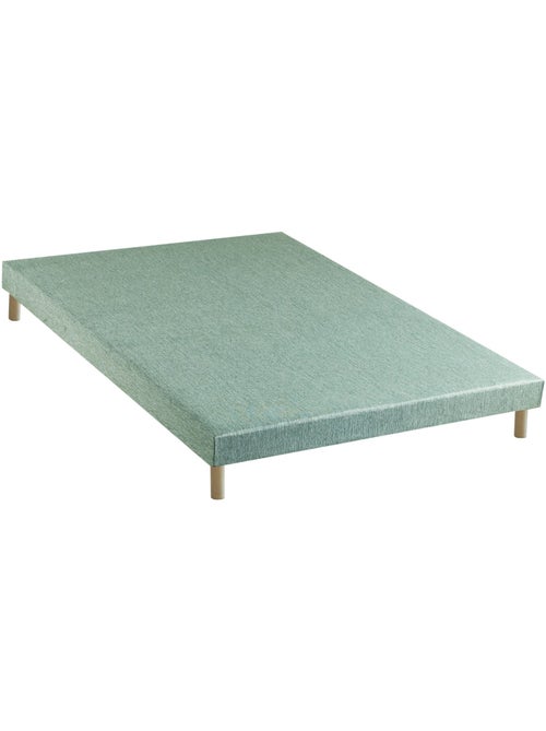 Ensemble Matelas Ressort 7 zones H.30cm + Sommier MAX - 160 x 200 cm, Vert celadon - Kiabi