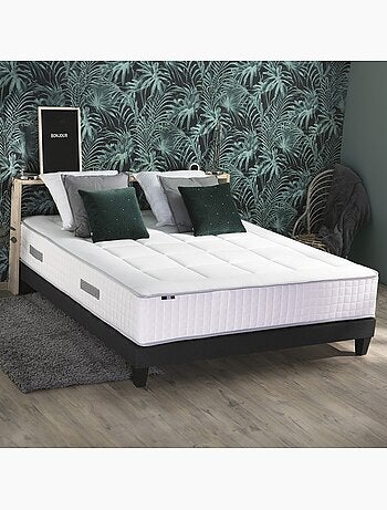 Ensemble matelas Ressort 7 zones + sommier + oreiller + couette