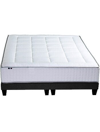Ensemble matelas Ressort 7 zones + sommier + oreiller + couette