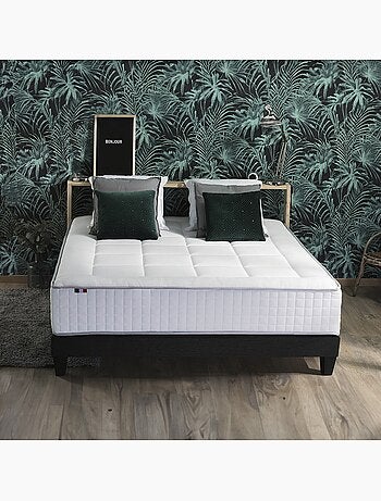 Ensemble matelas Ressort 7 zones + sommier + oreiller + couette