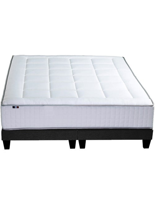 Ensemble matelas Ressort 7 zones + sommier + oreiller + couette - Kiabi
