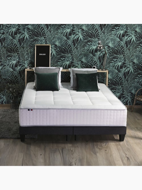 Ensemble matelas Ressort 7 zones + sommier + oreiller + couette - Kiabi