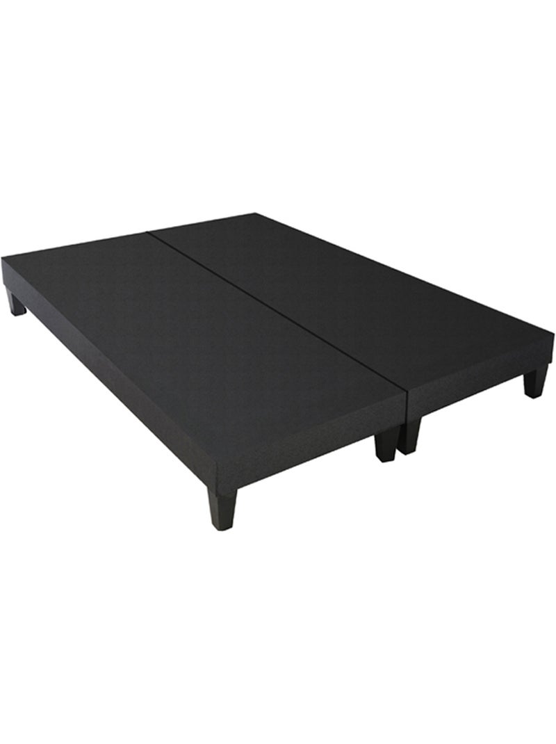 Ensemble matelas Ressort 7 zones + sommier + oreiller + couette gris anthracite - Kiabi
