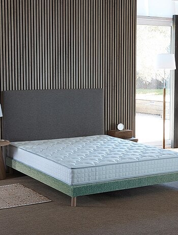 Ensemble Matelas Ressorts 5 Zones ETOILE + Sommier Made in France , Sommier Noir