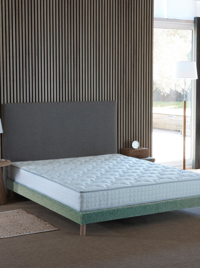Ensemble Matelas Ressorts 5 Zones ETOILE + Sommier Made in France , Sommier Vert celadon Vert - Kiabi