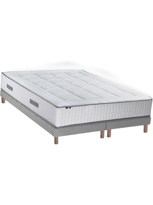 Ensemble matelas Ressorts 7 zones H28cm + sommier PALACIO 2 FABRICATION FRANCAISE - Kiabi