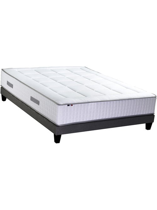 Ensemble matelas Ressorts 7 zones H28cm + sommier PALACIO FABRICATION FRANCAISE - 2x80 x 200 cm - Kiabi