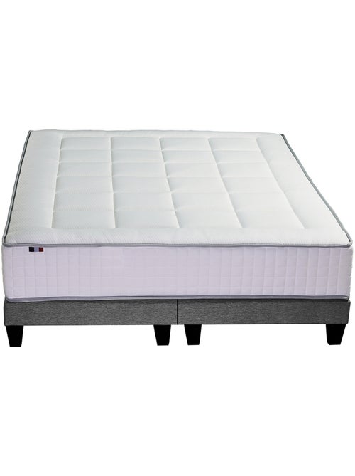 Ensemble matelas Ressorts 7 zones H28cm + sommier PALACIO FABRICATION FRANCAISE - 2x80 x 200 cm - Kiabi