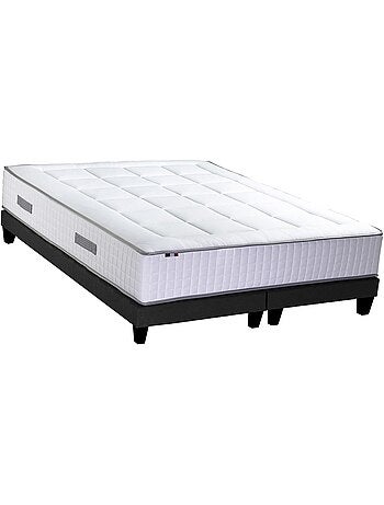 Ensemble matelas Ressorts 7 zones H30cm + sommier PALACIO FABRICATION FRANCAISE