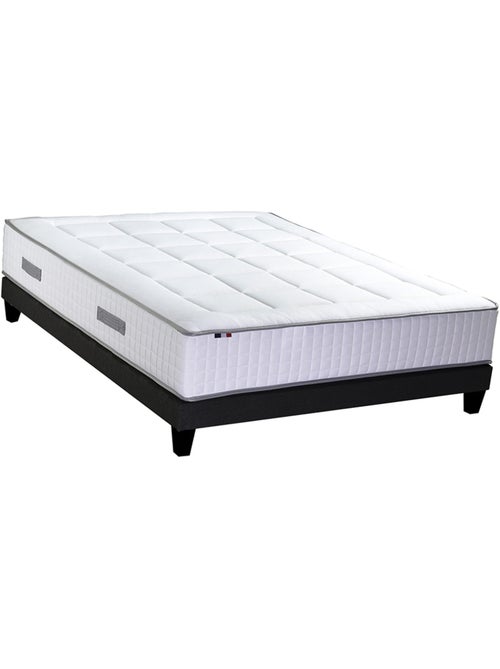 Ensemble matelas Ressorts 7 zones H30cm + sommier PALACIO FABRICATION FRANCAISE - Kiabi