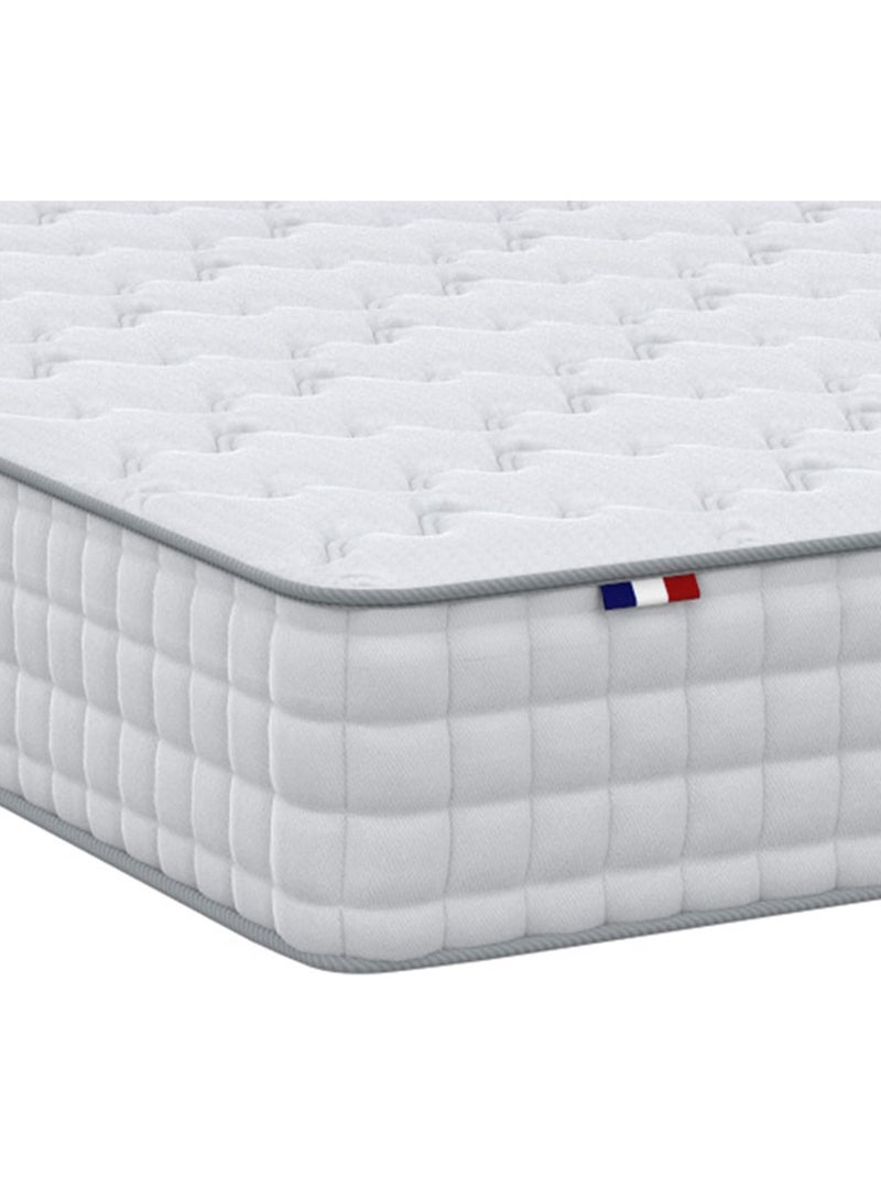 Ensemble matelas ressorts ASTRE + sommier kit beige à lattes flexibles Beige clair - Kiabi