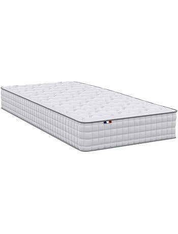 Ensemble matelas ressorts ASTRE + sommier pour un confort durable - Sommier - Beige
