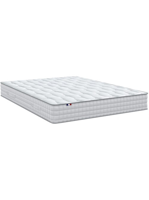 Ensemble Matelas Ressorts COSMOS + Sommier Made in France , Sommier Blanc - Kiabi
