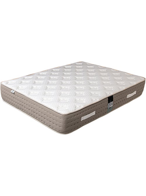 Ensemble matelas ressorts ensachés 26 cm et sommier beige - Kiabi Ensemble matelas ressorts ensachés 26 cm et sommier beige - Kiabi