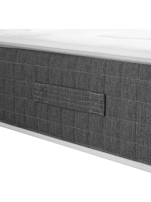 Ensemble matelas ressorts ensachés 7 zones, H28, sommier en kit beige - Kiabi Ensemble matelas ressorts ensachés 7 zones, H28, sommier en kit beige - Kiabi