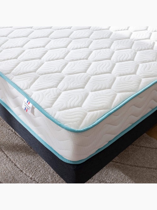 Ensemble matelas ressorts ensachés ENJOY, sommier en kit et pieds - Kiabi