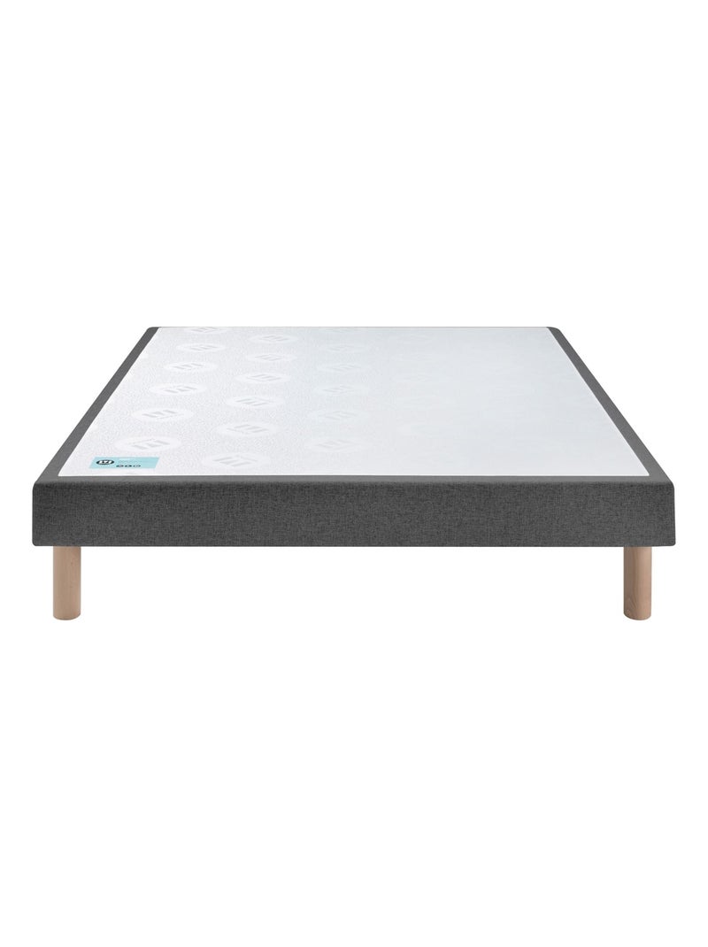 Ensemble matelas ressorts ensachés et mémoire de forme BEAUTY BED, sommier medium et pieds Blanc - Kiabi