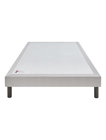 Ensemble matelas ressorts ensachés et mémoire de forme DESTINATION, sommier confort ferme et pieds