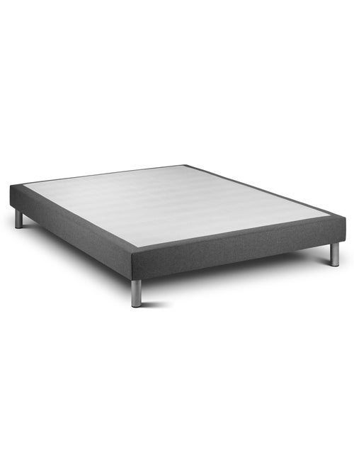 Ensemble Matelas Ressorts ensachés et mémoire de forme et Sommier Tapissier multi-lattes Gris - VIT - Kiabi