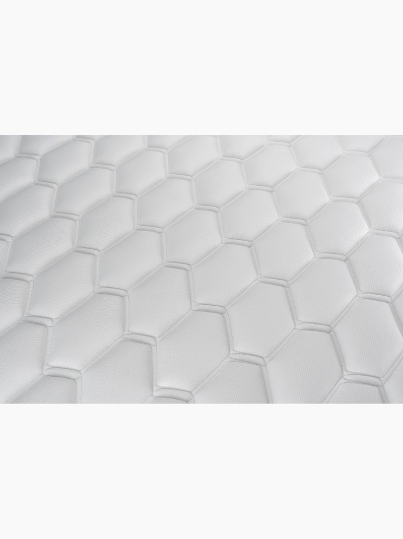 Ensemble Matelas Ressorts ensachés et mémoire de forme et Sommier Tapissier multi-lattes Gris - VIT Gris - Kiabi