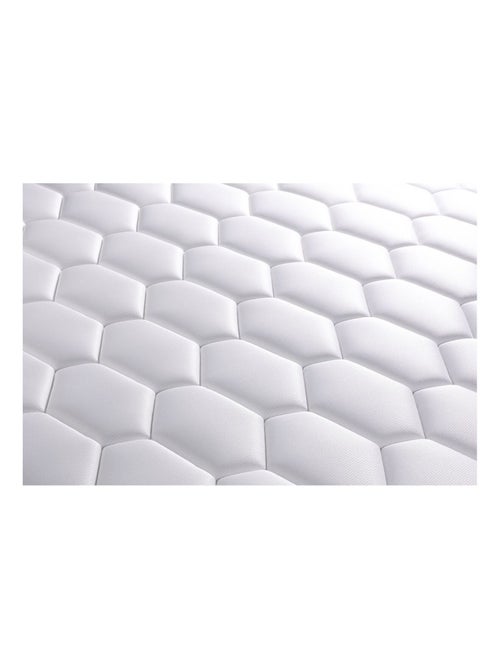 Ensemble Matelas Ressorts ensachés et mémoire de forme et Sommier Tapissier multi-lattes Noir - Boo - Kiabi