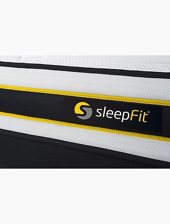 Ensemble Matelas Ressorts ensachés et mémoire de forme et Sommier Tapissier multi-lattes Blanc - Fl